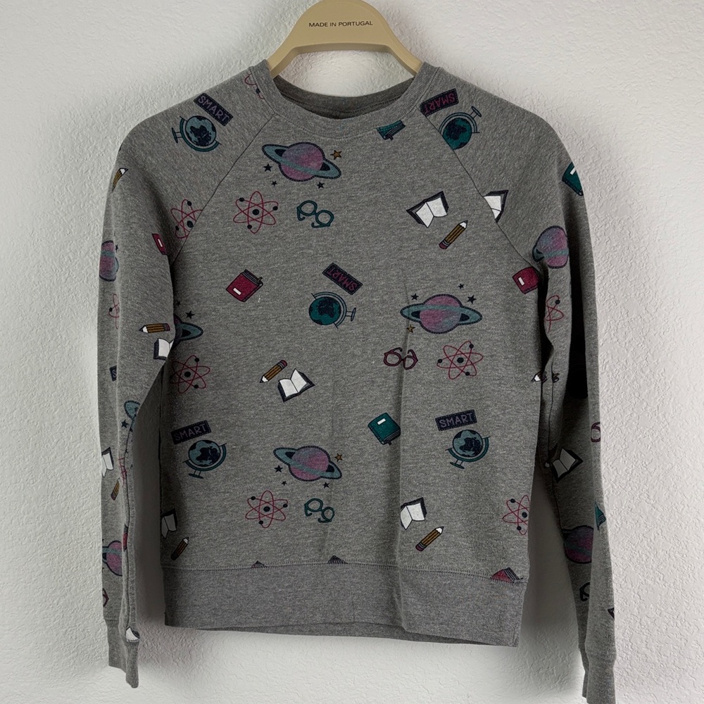 Athletic Works Gray Science-Themed Kids Sweatshirt